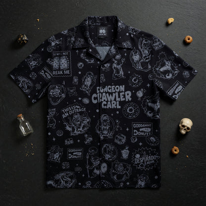 Dungeon Crawler Hawaiian Shirt - LitRPG Book Pattern Apparel