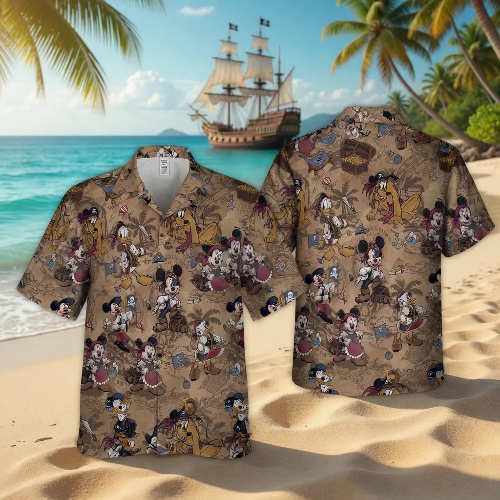 Pirate Mouse Premium Hawaiian Shirt - Adventure Aloha