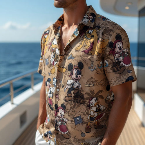 Pirate Mouse Premium Hawaiian Shirt - Adventure Aloha