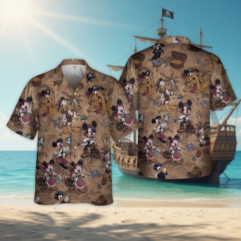 Pirate Mouse Premium Hawaiian Shirt - Adventure Aloha