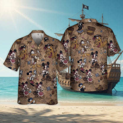 Pirate Mouse Premium Hawaiian Shirt - Adventure Aloha