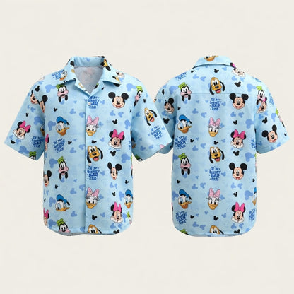 Dad Premium Hawaiian Shirt - Mouse Friends Aloha