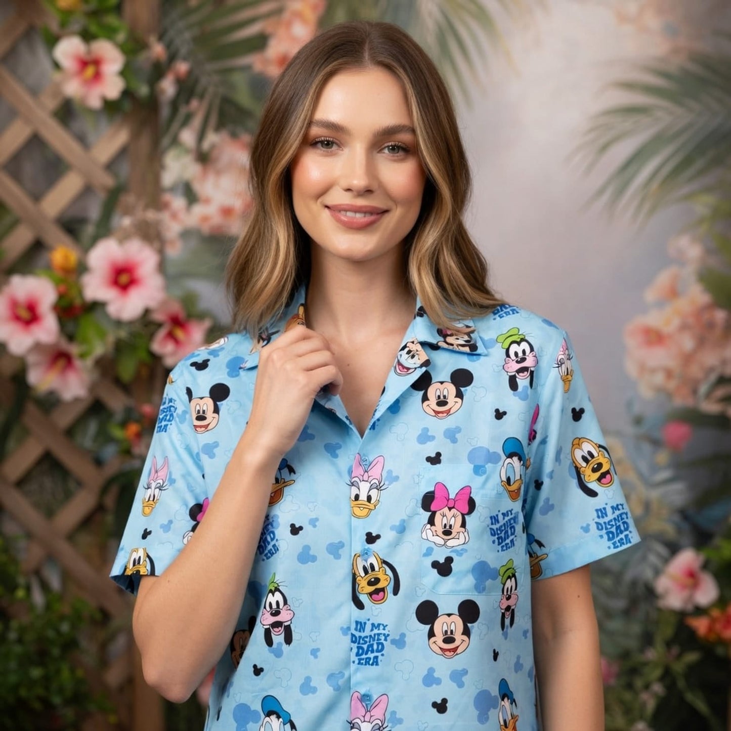 Dad Premium Hawaiian Shirt - Mouse Friends Aloha