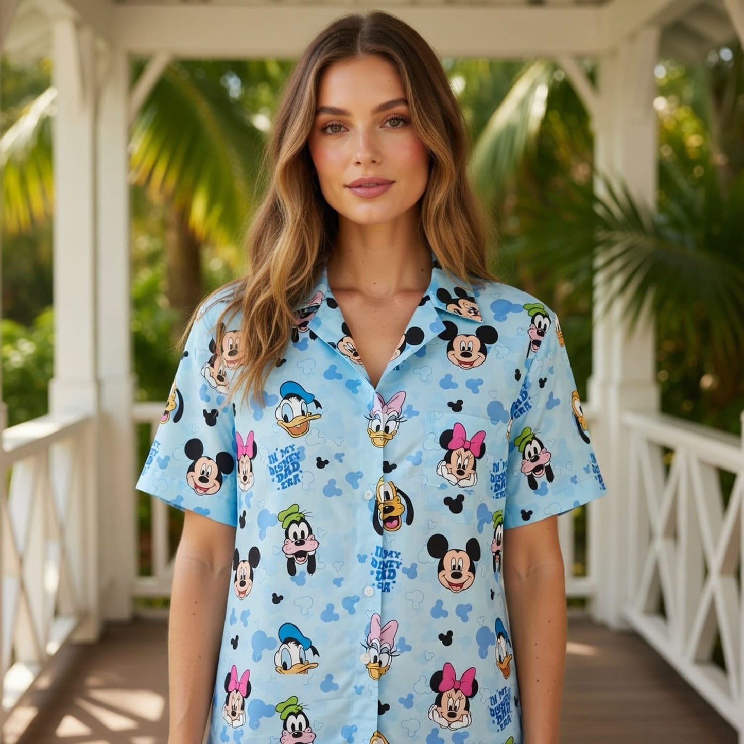 Dad Premium Hawaiian Shirt - Mouse Friends Aloha