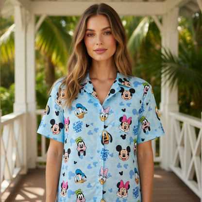 Dad Premium Hawaiian Shirt - Mouse Friends Aloha