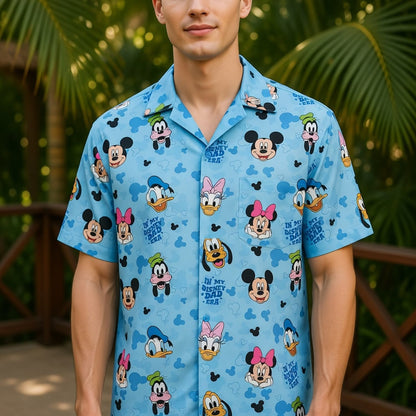 Dad Premium Hawaiian Shirt - Mouse Friends Aloha