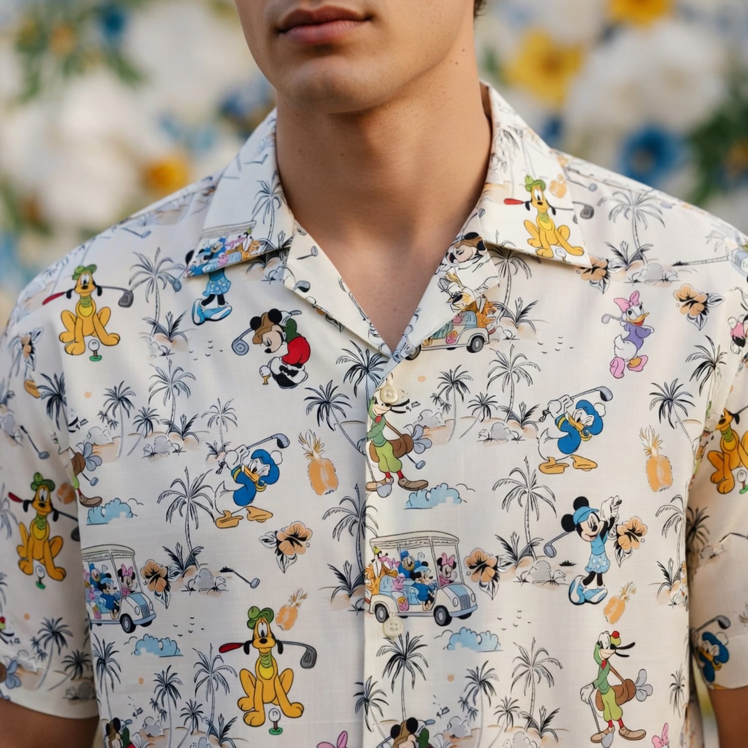 Golf Vacation Hawaiian Shirt - Mouse & Friends Tropica
