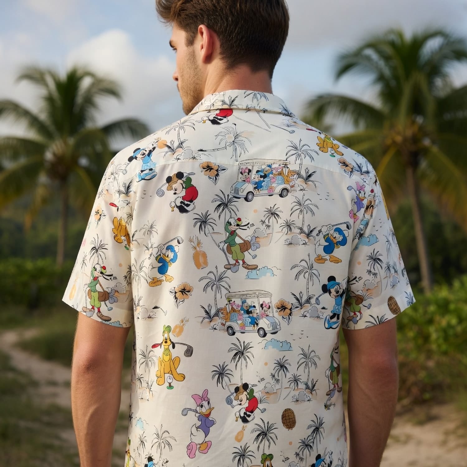 Golf Vacation Hawaiian Shirt - Mouse & Friends Tropica