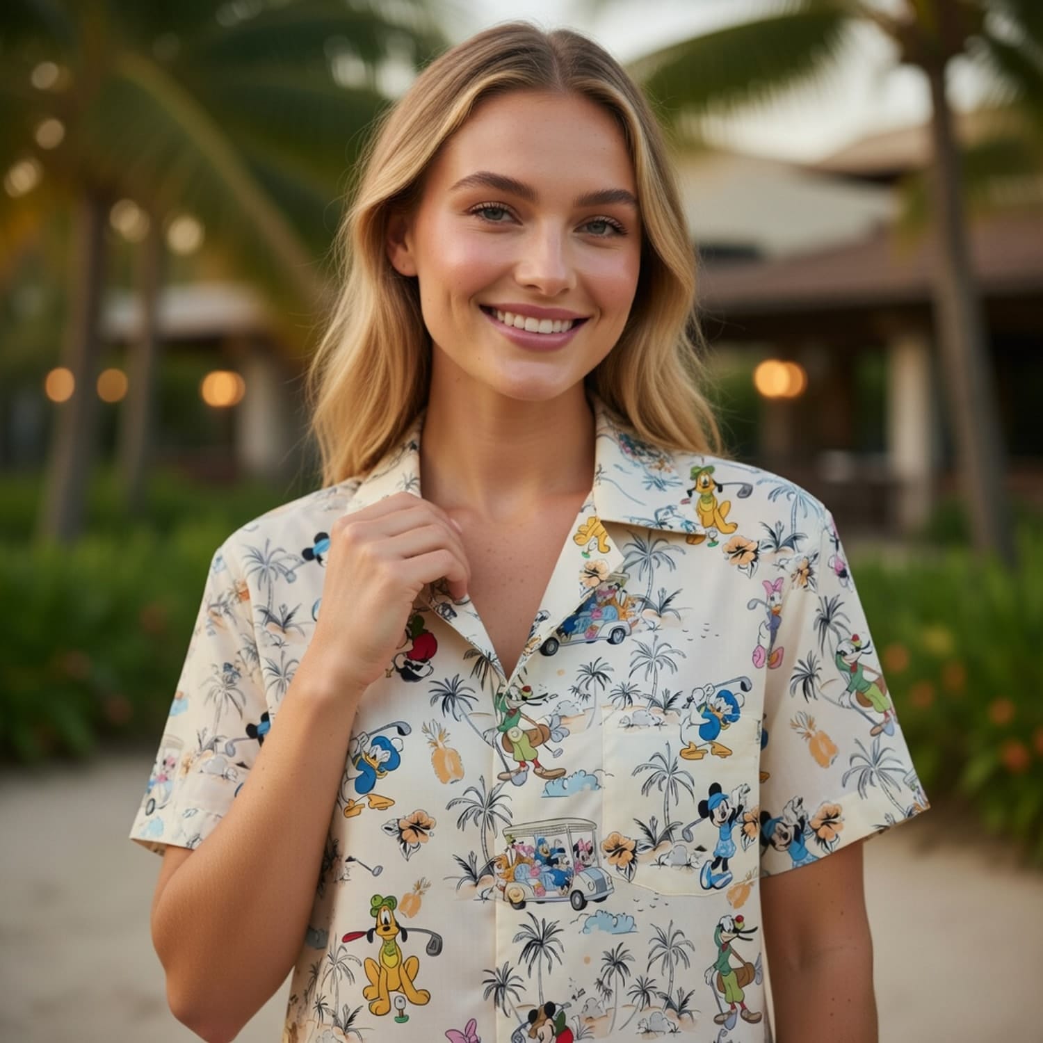 Golf Vacation Hawaiian Shirt - Mouse & Friends Tropica