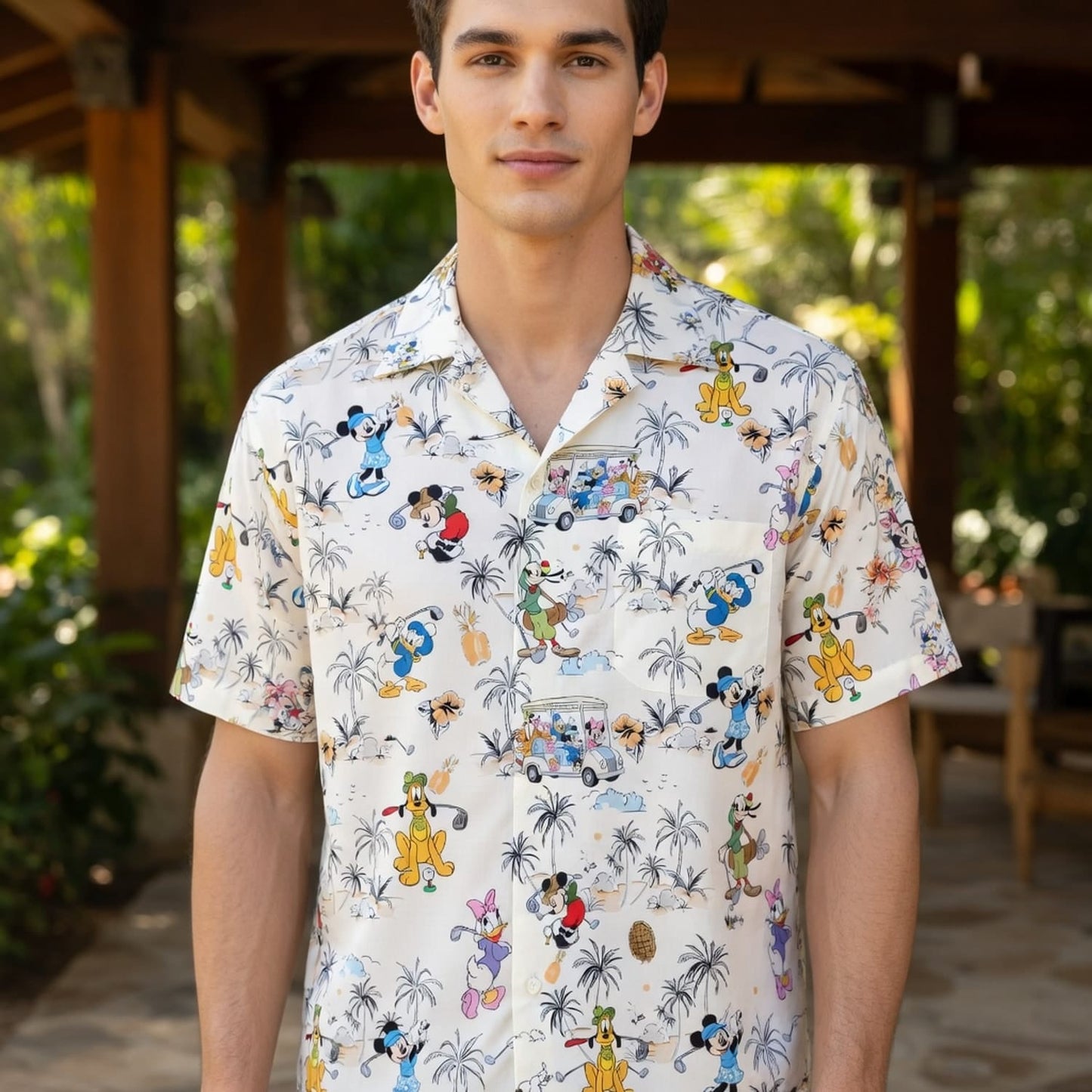 Golf Vacation Hawaiian Shirt - Mouse & Friends Tropica