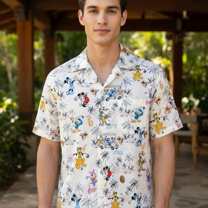 Golf Vacation Hawaiian Shirt - Mouse & Friends Tropica