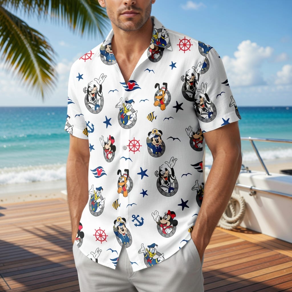 Mouse And Co Cruise Premium Hawaiian Shirt/Short,Summer Gift For Him, Cruise Gift