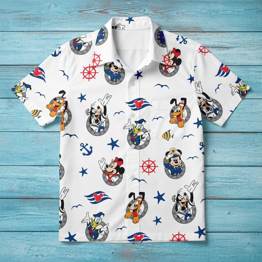 Mouse And Co Cruise Premium Hawaiian Shirt/Short,Summer Gift For Him, Cruise Gift