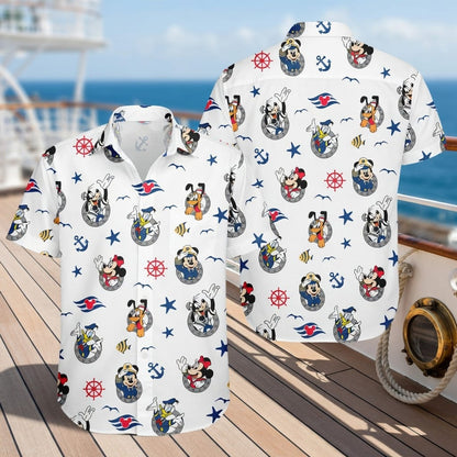 Mouse And Co Cruise Premium Hawaiian Shirt/Short,Summer Gift For Him, Cruise Gift