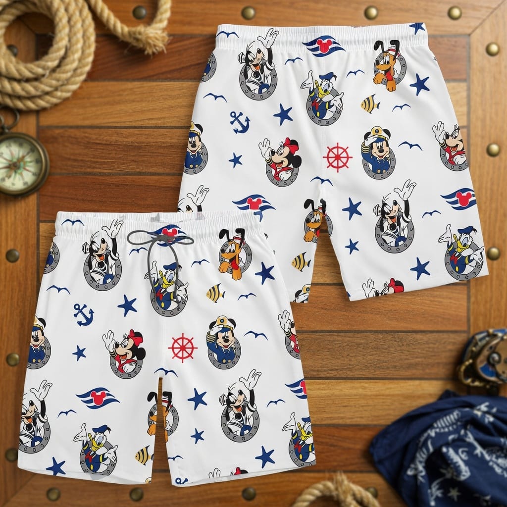 Mouse And Co Cruise Premium Hawaiian Shirt/Short,Summer Gift For Him, Cruise Gift