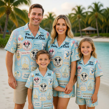 Theme Park Hopper Hawaiian Shirt - Vintage Passport Club