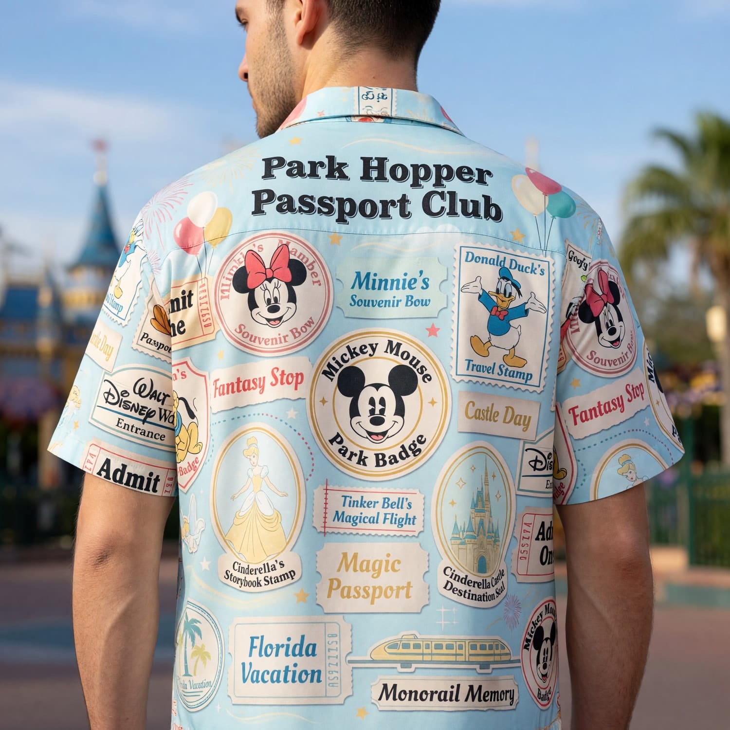 Theme Park Hopper Hawaiian Shirt - Vintage Passport Club