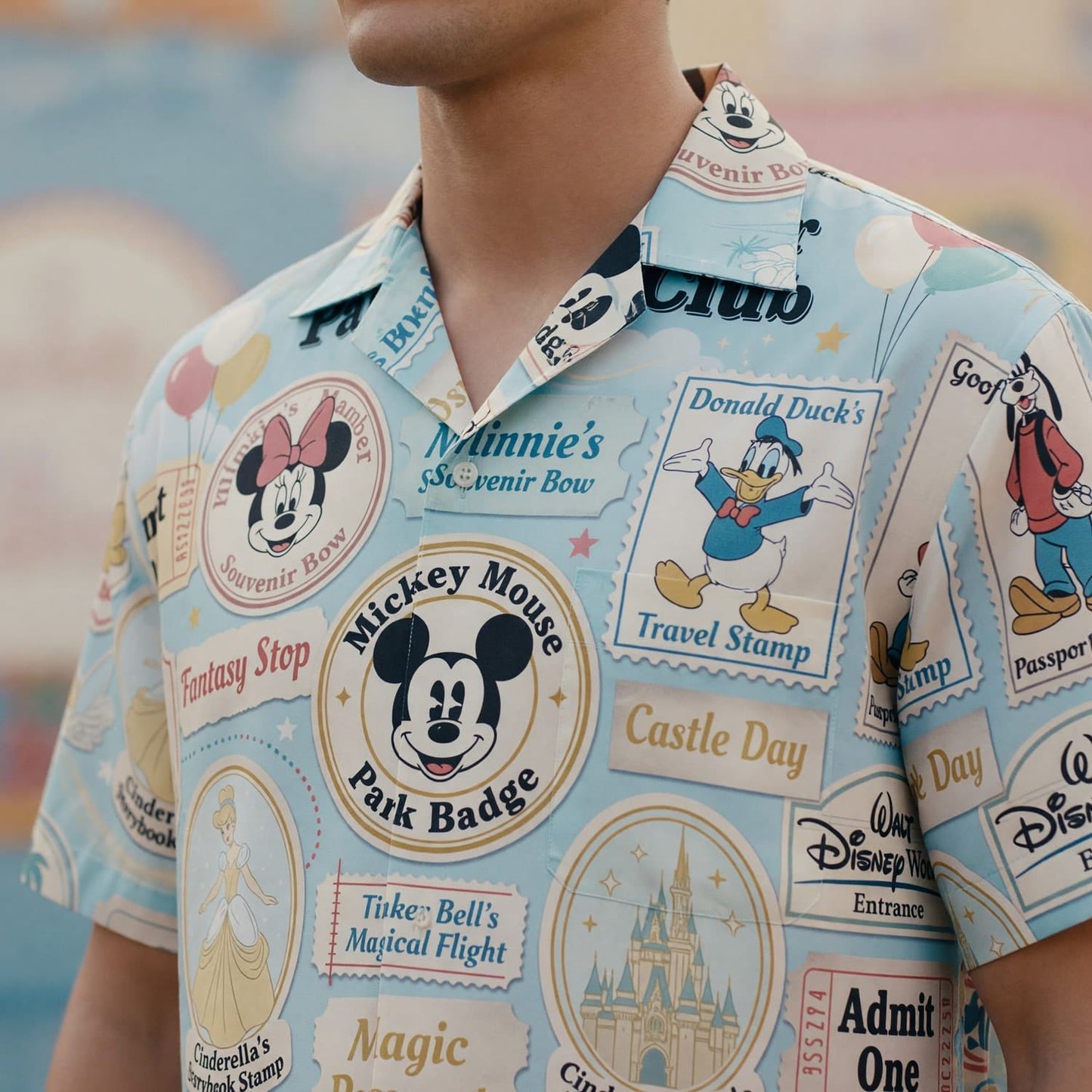 Theme Park Hopper Hawaiian Shirt - Vintage Passport Club