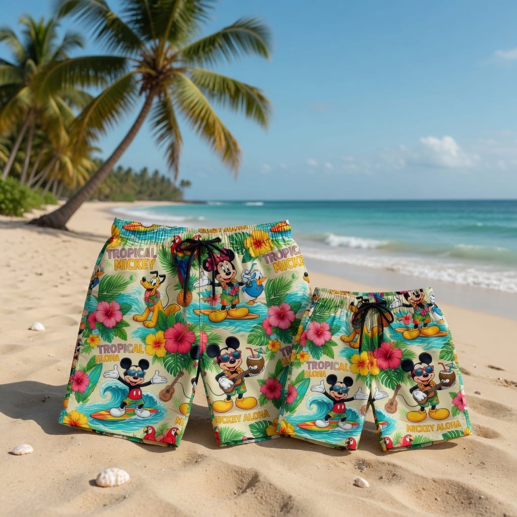 Mouse Aloha Hawaiian Outfit - Matching Couple Set
