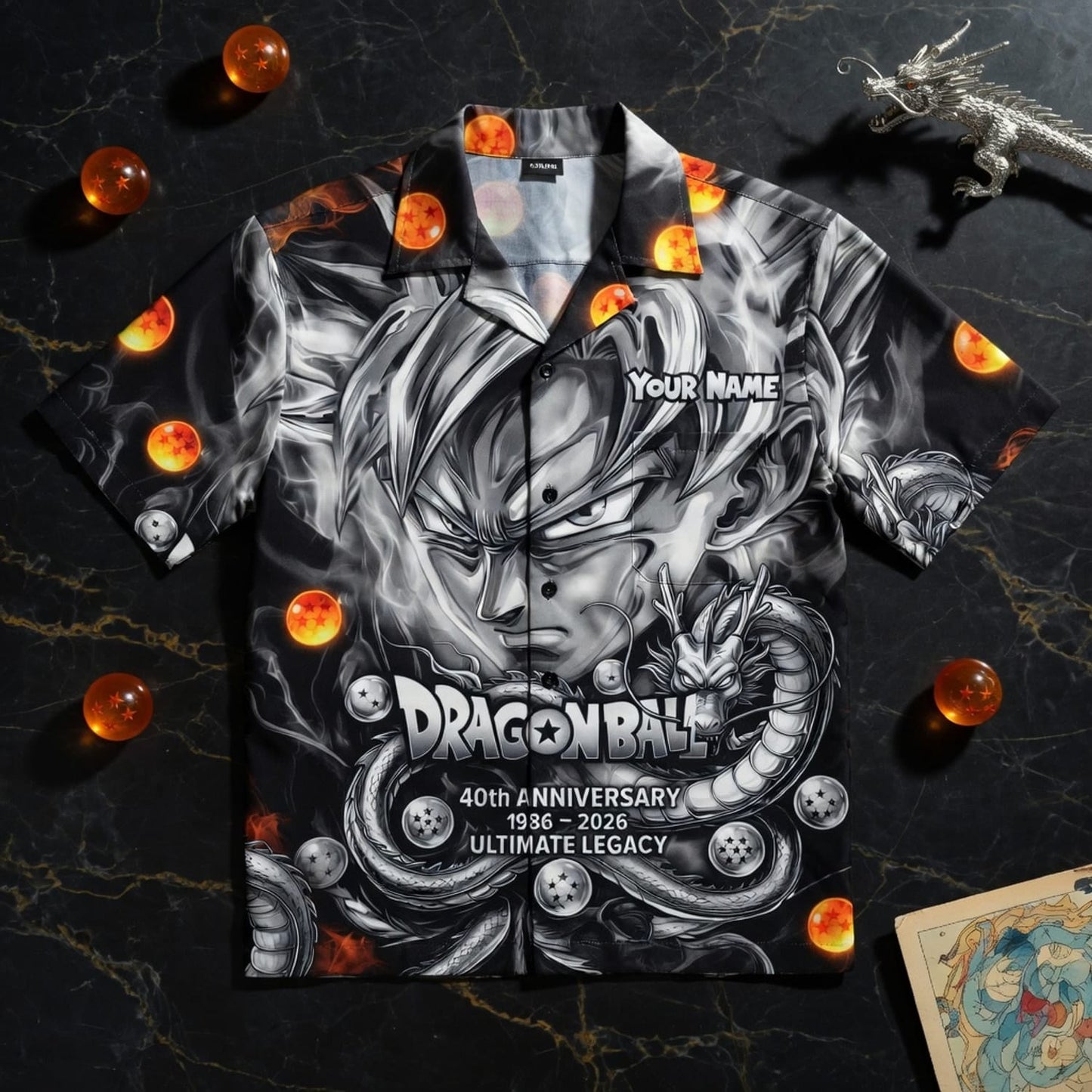 Anime Warrior 40th Anniversary Ultimate Legacy Premium Hawaiian Shirt - Personalized Anime