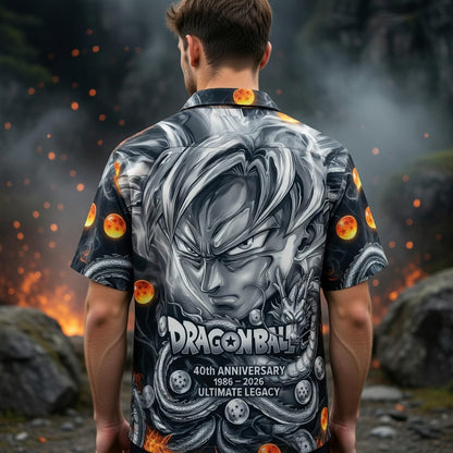 Anime Warrior 40th Anniversary Ultimate Legacy Premium Hawaiian Shirt - Personalized Anime