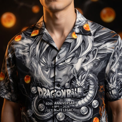 Anime Warrior 40th Anniversary Ultimate Legacy Premium Hawaiian Shirt - Personalized Anime