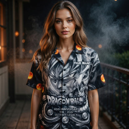 Anime Warrior 40th Anniversary Ultimate Legacy Premium Hawaiian Shirt - Personalized Anime
