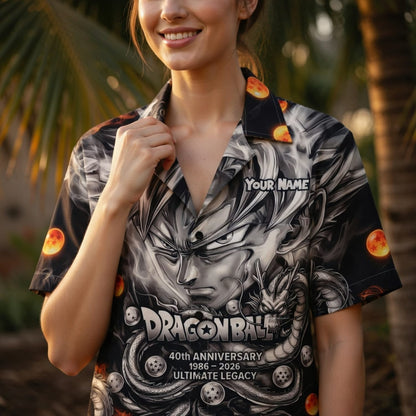 Anime Warrior 40th Anniversary Ultimate Legacy Premium Hawaiian Shirt - Personalized Anime