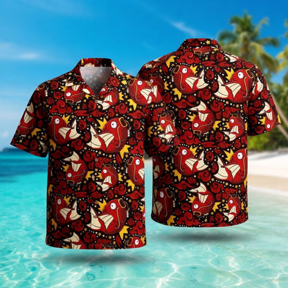 Fish Monster Premium Hawaiian Shirt - Funny Monster Tropical Aloha Shirt for Men & Women