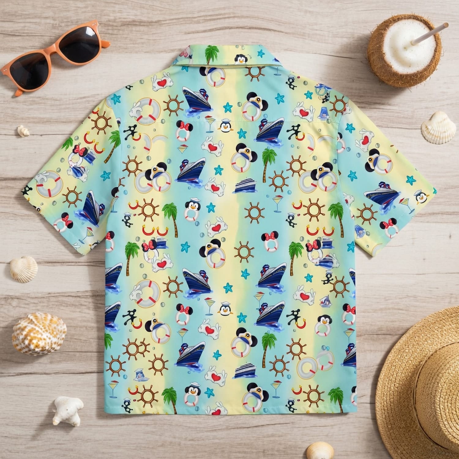 Mouse Vacay Mode - Personalized Couple Cruise Premium Hawaiian Shirt