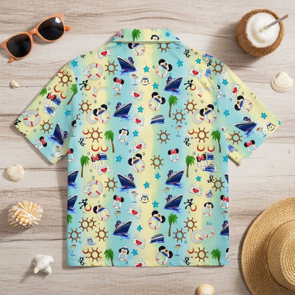Mouse Vacay Mode - Personalized Couple Cruise Premium Hawaiian Shirt