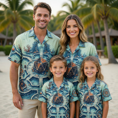 Dice Underwater Hawaiian Shirt - Fantasy RPG Adventure