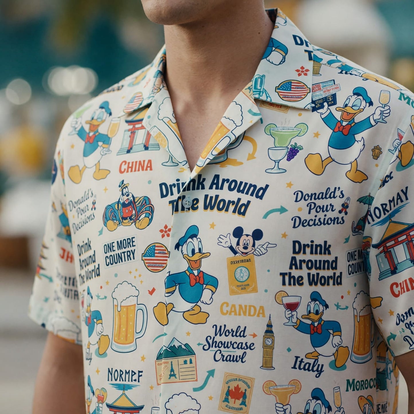 World Park Drink Around The World Hawaiian Shirt - Duck