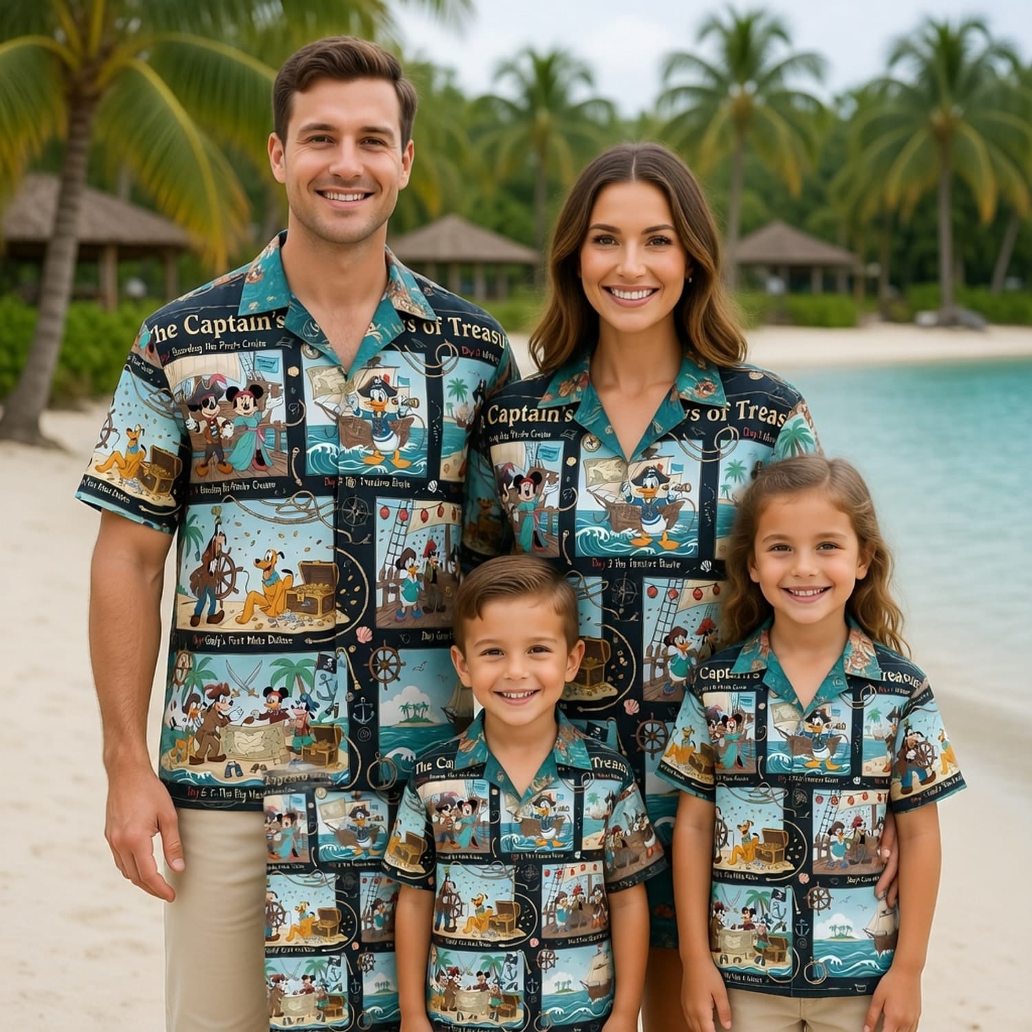 Pirate Cruise Hawaiian Shirt - Mouse Treasure Adventure