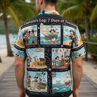 Pirate Cruise Hawaiian Shirt - Mouse Treasure Adventure