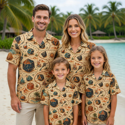 Dice Hawaiian Shirt - Mystic Desert Fantasy RPG Adventure