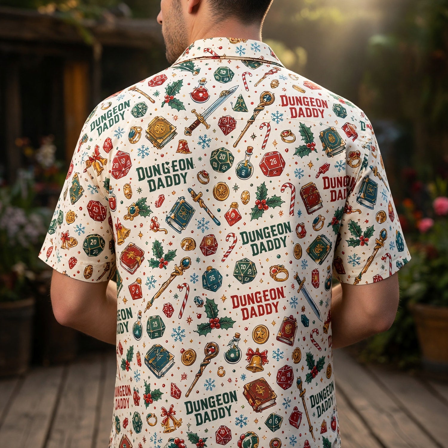 Dungeon Daddy Hawaiian Shirt - Christmas Holiday Apparel