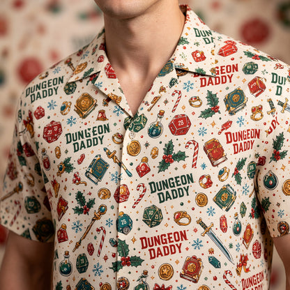 Dungeon Daddy Hawaiian Shirt - Christmas Holiday Apparel
