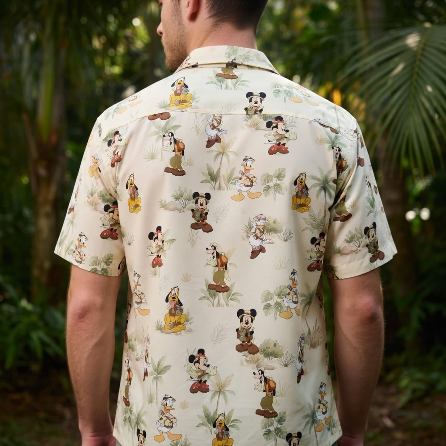 Safari Mouse Hawaiian Shirt - Tropical Jungle Explorer Print