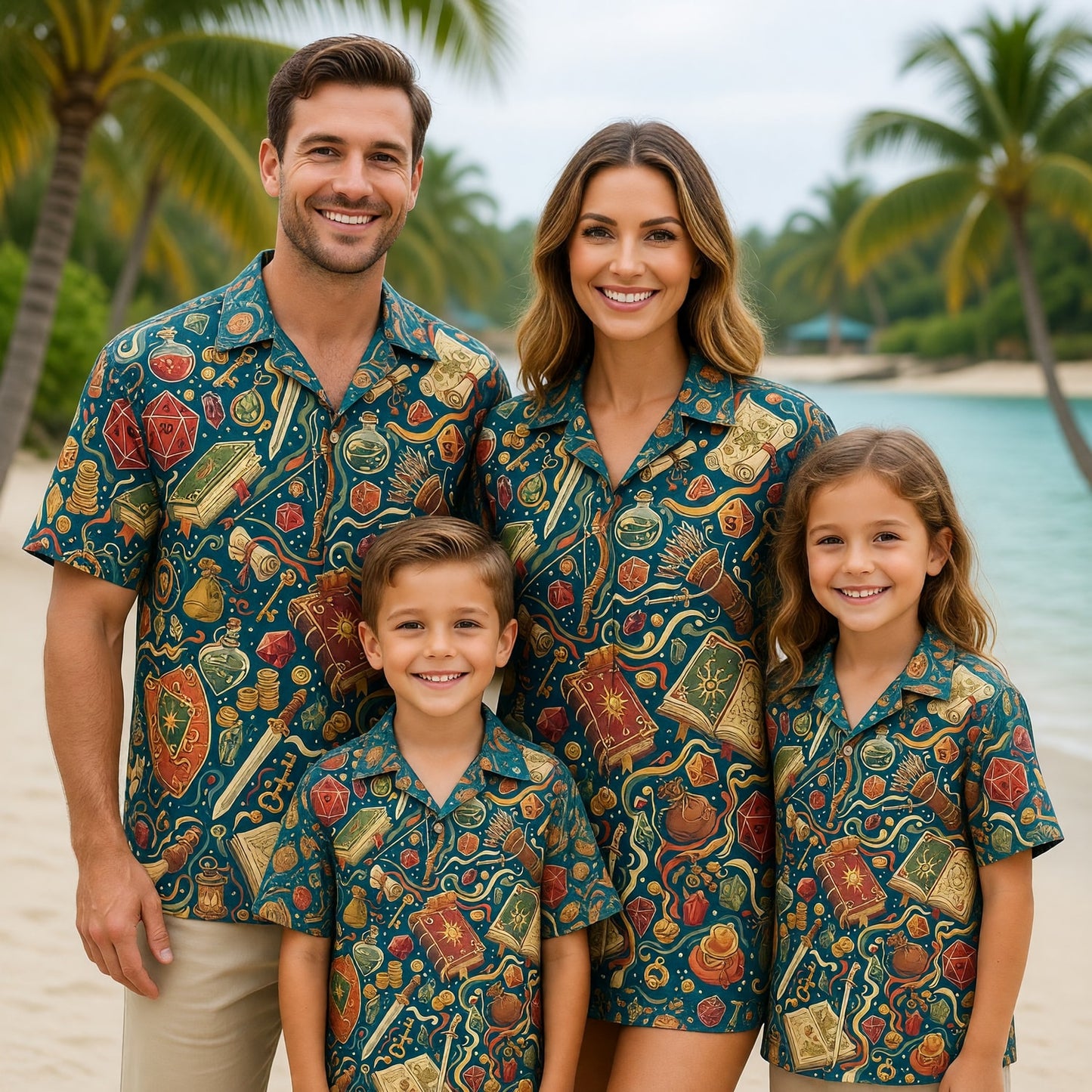Fantasy Dungeon Hawaiian Shirt - Fantasy RPG Tabletop Gaming