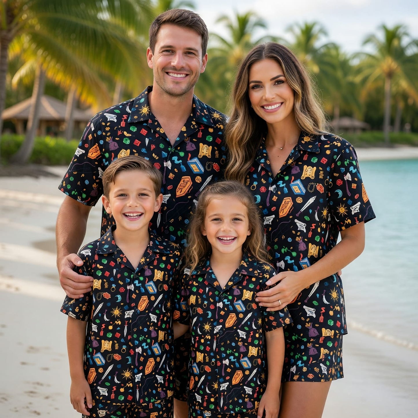 Fantasy Dungeon Hawaiian Shirt - Fantasy RPG Tabletop Gaming Apparel