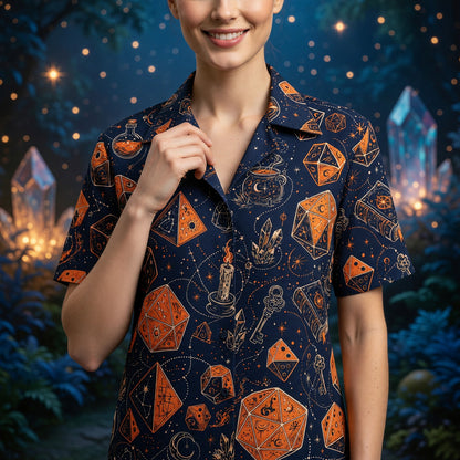 Dice Hawaiian Shirt - Fantasy Wizard RPG Streetwear