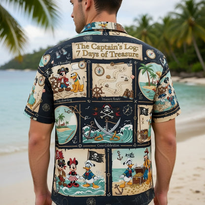 Pirate Crew Hawaiian Shirt - Mouse Treasure Adventure
