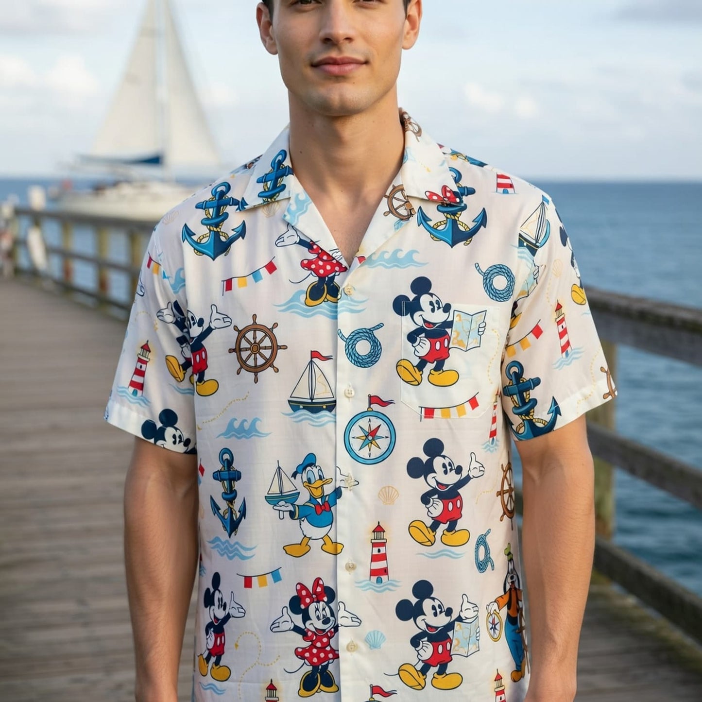 Mouse Nautical Adventure Hawaiian Shirt