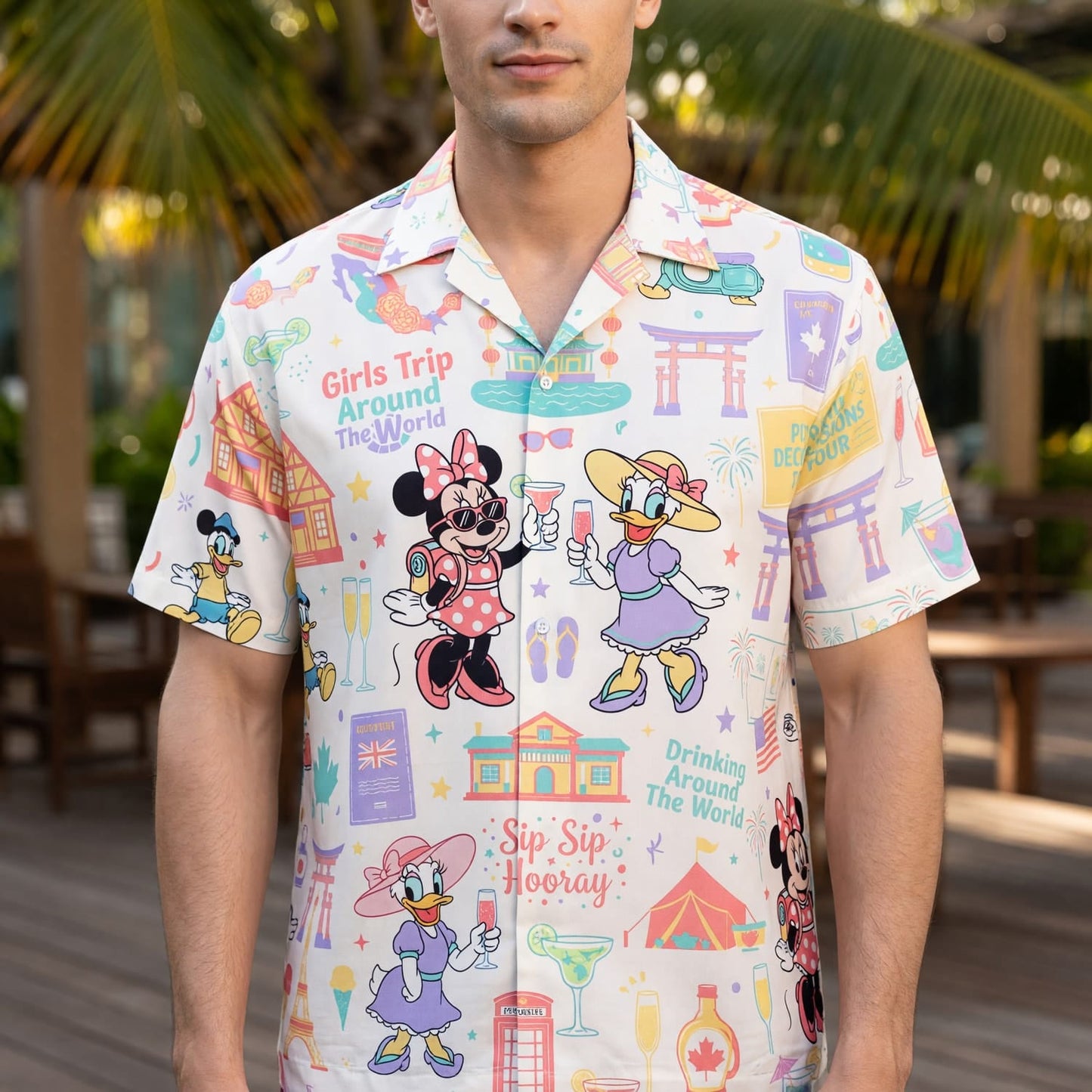 Girls Trip Hawaiian Shirt - Mouse Lady Duck Drinking Tour