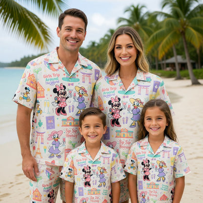Girls Trip Hawaiian Shirt - Mouse Lady Duck Drinking Tour