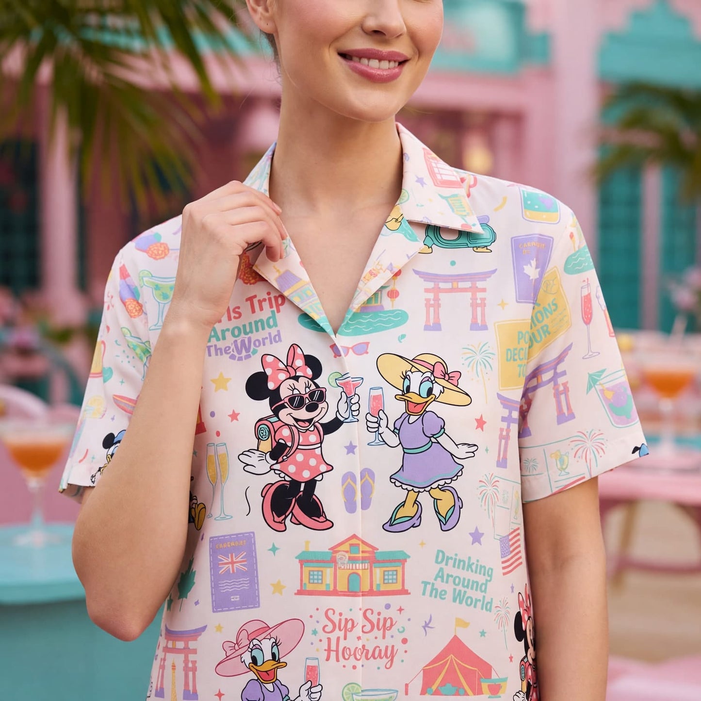 Girls Trip Hawaiian Shirt - Mouse Lady Duck Drinking Tour