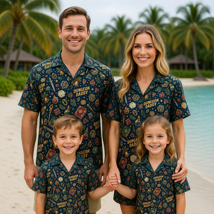 Dungeon Daddy Hawaiian Shirt - Christmas RPG Holiday Apparel