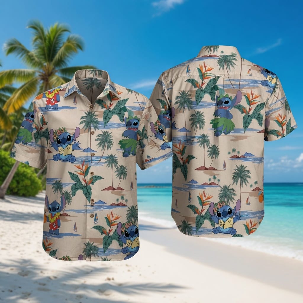 Blue Alien Tropical Premium Hawaiian Shirt - Aloha Style