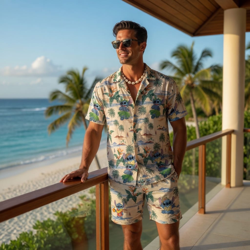Blue Alien Tropical Premium Hawaiian Shirt - Aloha Style